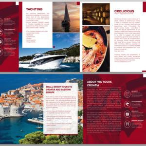 Flyer Design by Oscar Guevara for Via Tours Croatia | Design: #15293652