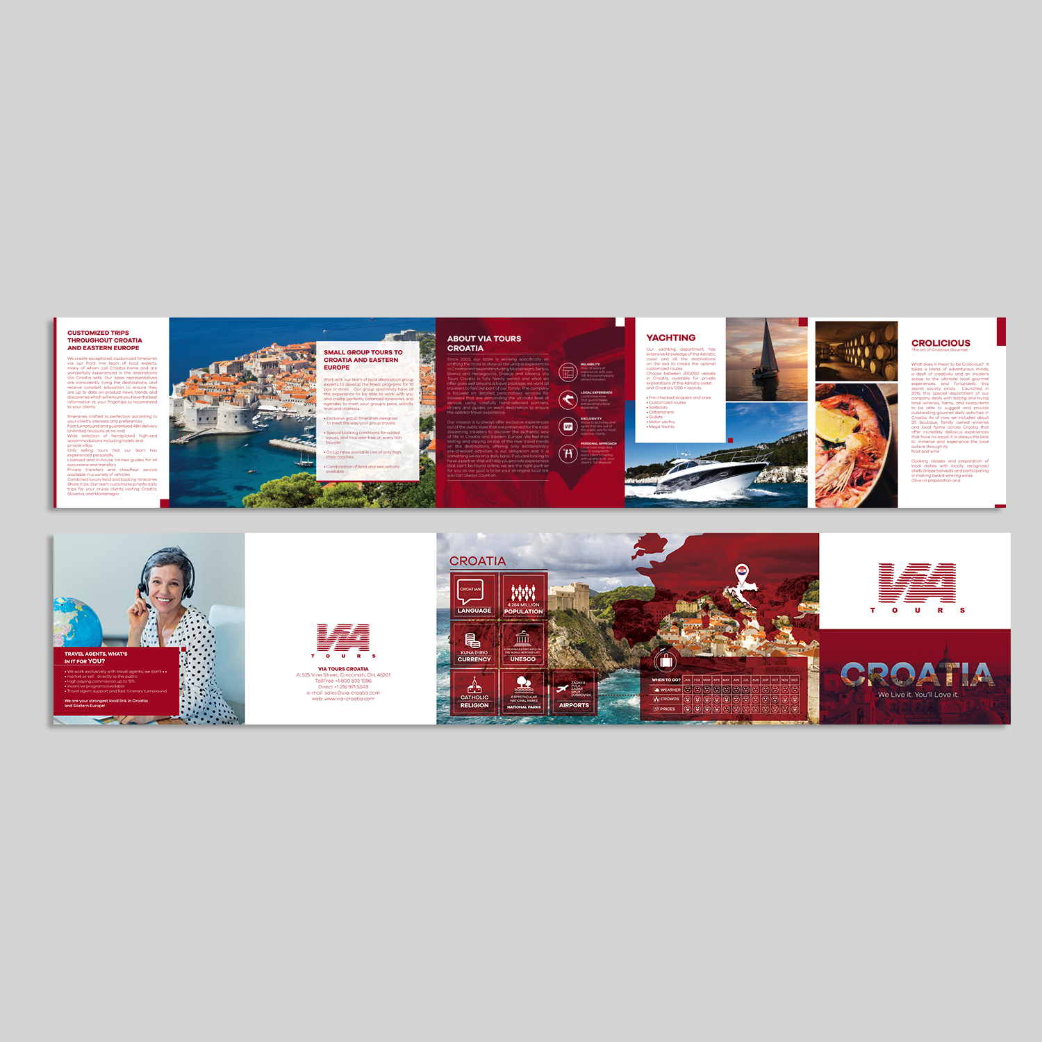 Flyer Design by Oscar Guevara for Via Tours Croatia | Design #15293654