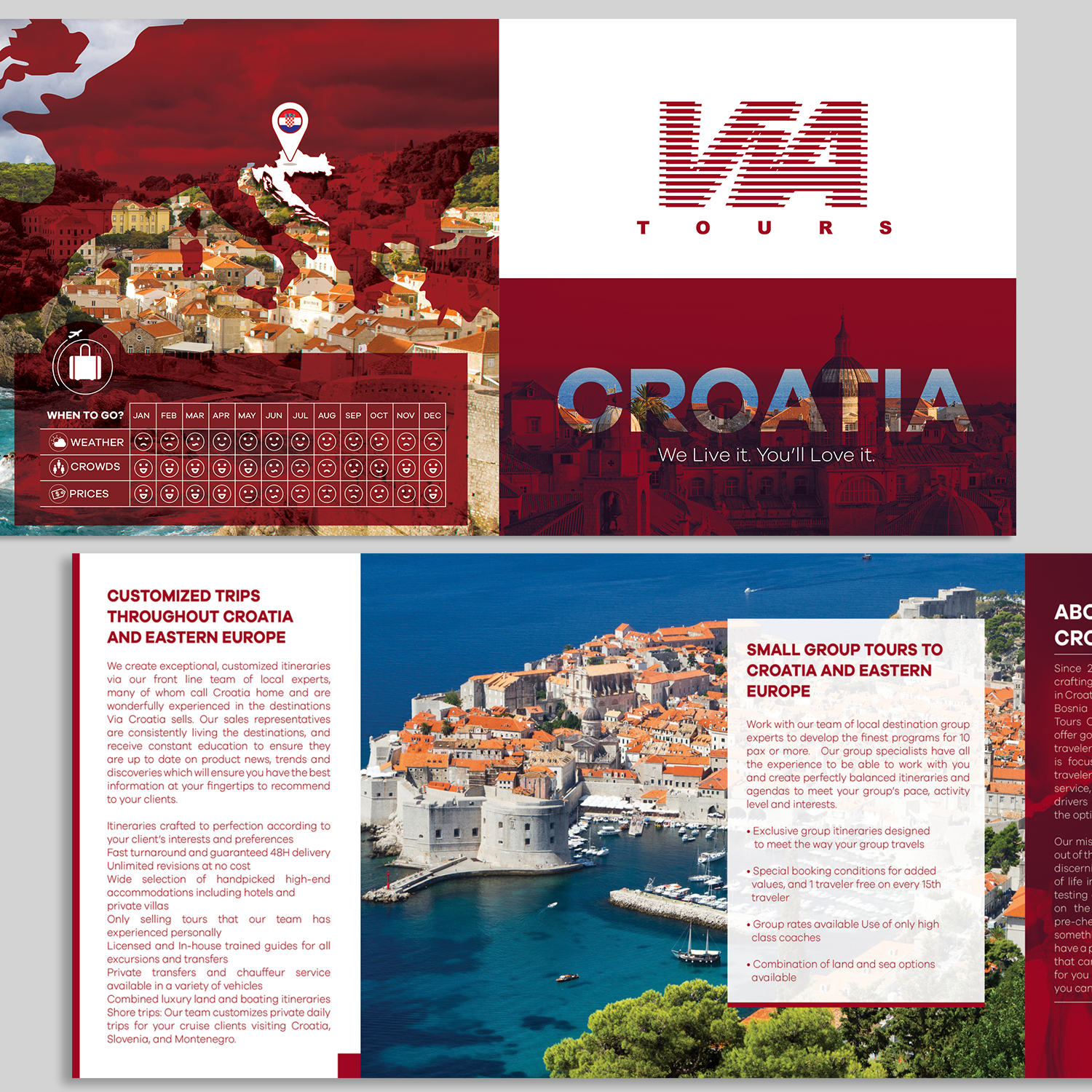 Flyer Design by Oscar Guevara for Via Tours Croatia | Design #15293655