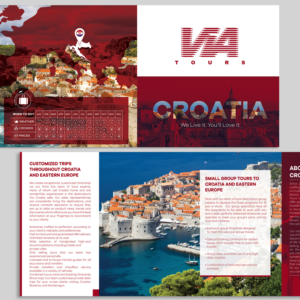 Flyer Design by Oscar Guevara for Via Tours Croatia | Design: #15293655