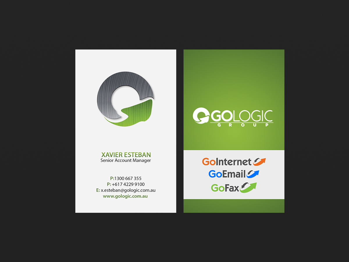 Business Card Design by Creations Box 2015 for GoLogic Group Pty Ltd | Design #15293660