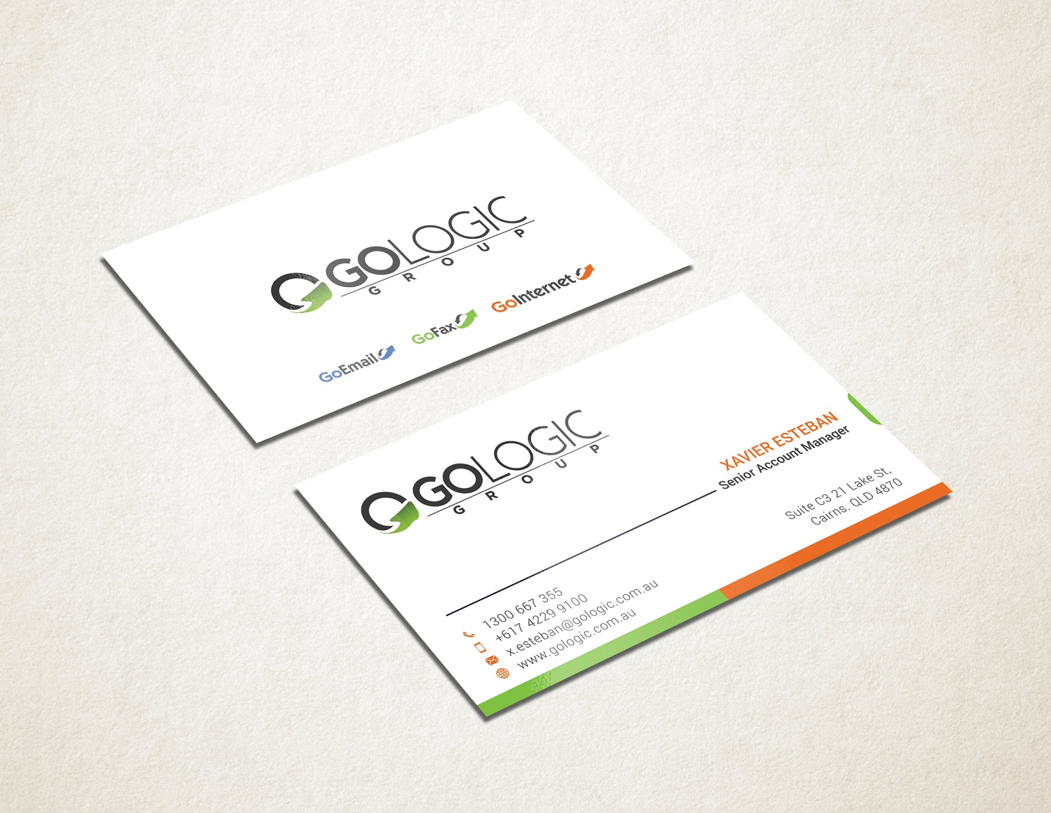Business Card Design by Graphic Flame for GoLogic Group Pty Ltd | Design #15290278