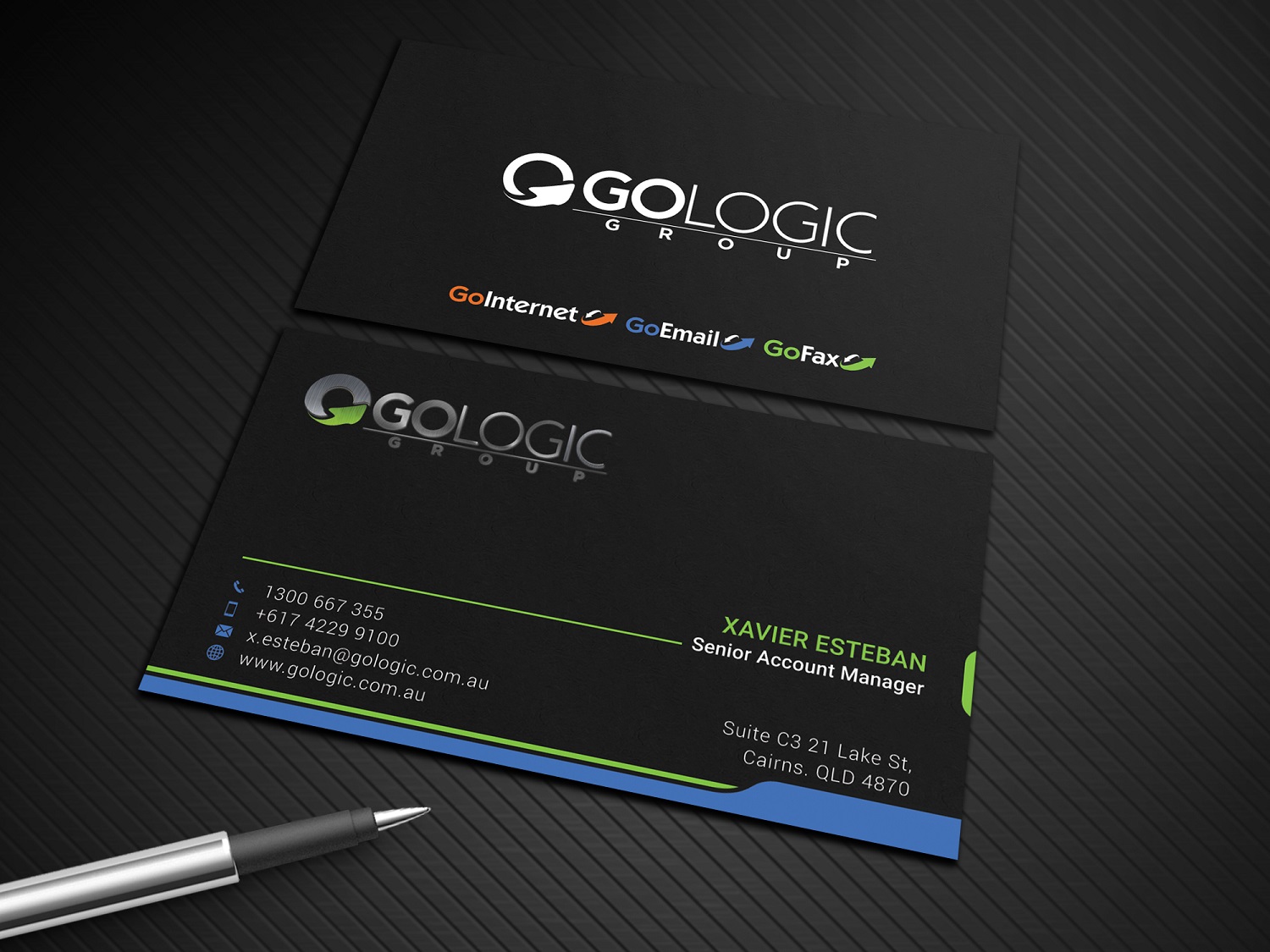 Business Card Design by Graphic Flame for GoLogic Group Pty Ltd | Design #15290297