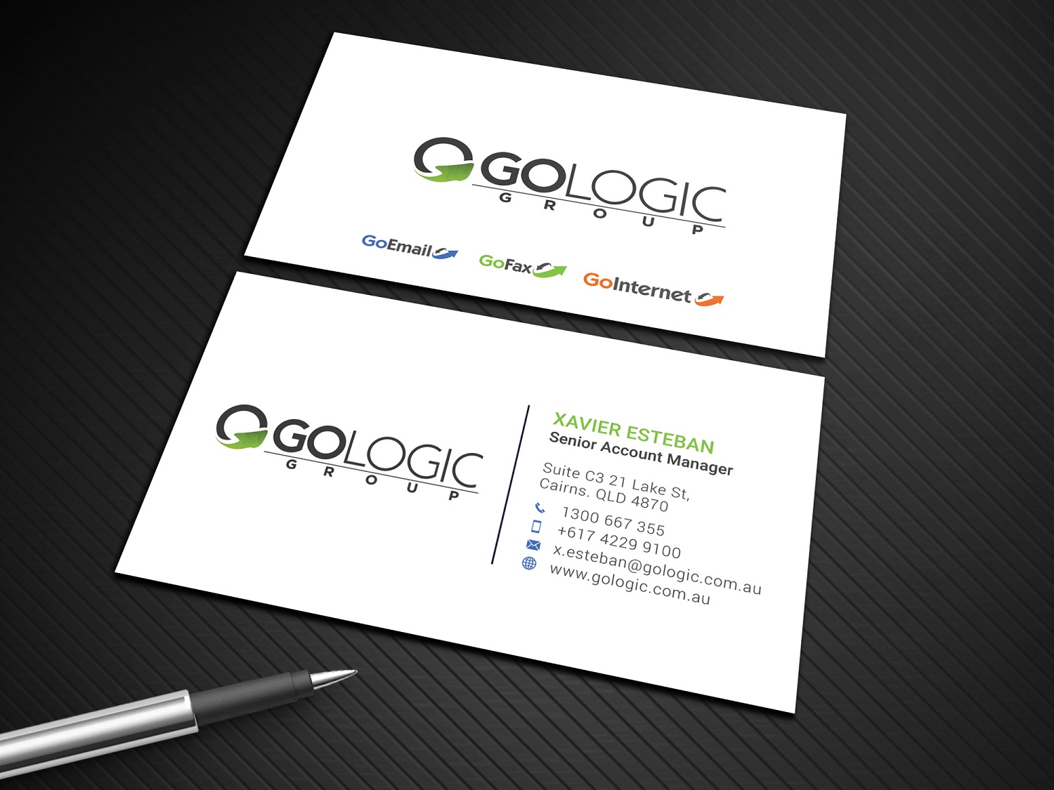Business Card Design by Graphic Flame for GoLogic Group Pty Ltd | Design #15290317