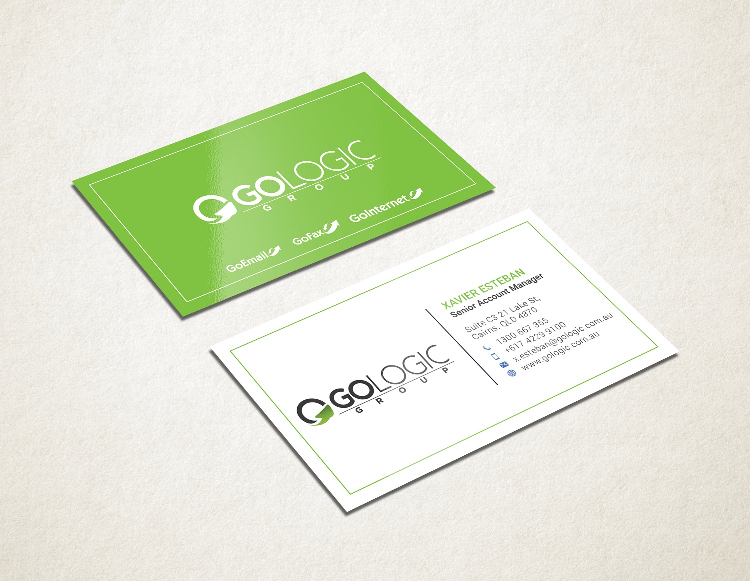 Business Card Design by Graphic Flame for GoLogic Group Pty Ltd | Design #15290318
