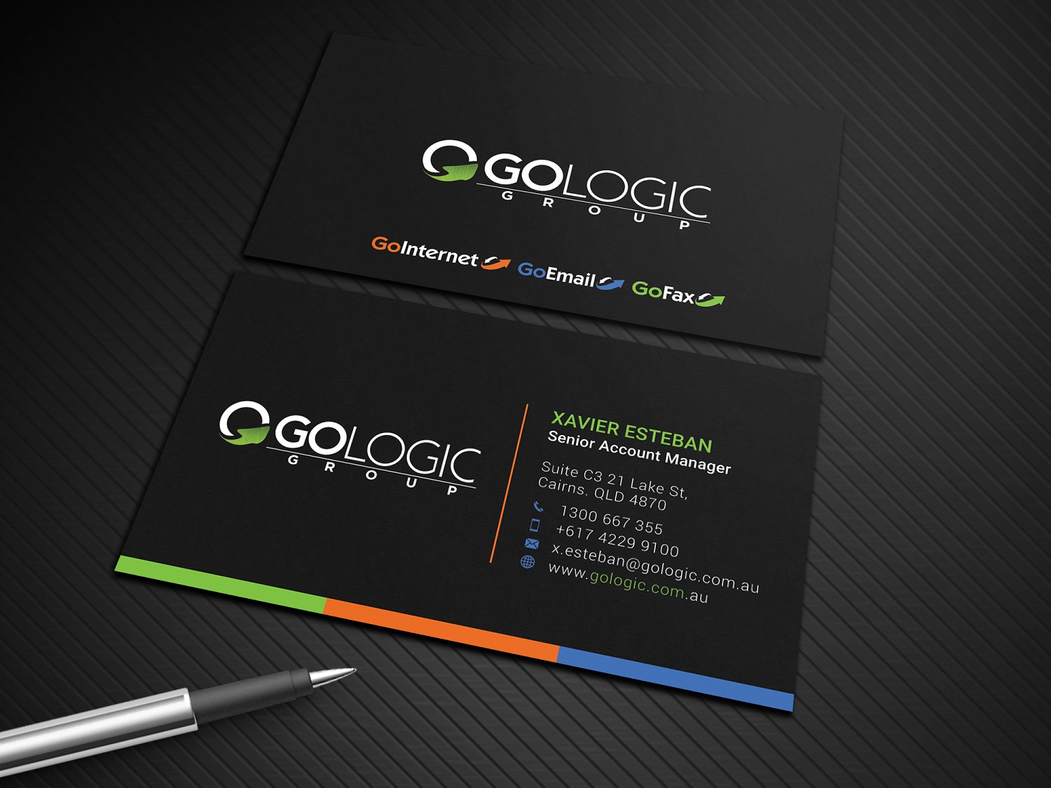 Business Card Design by Graphic Flame for GoLogic Group Pty Ltd | Design #15290320