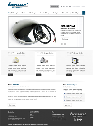 Wordpress Design by webxvision for Lumax Lighting | Design: #2623065