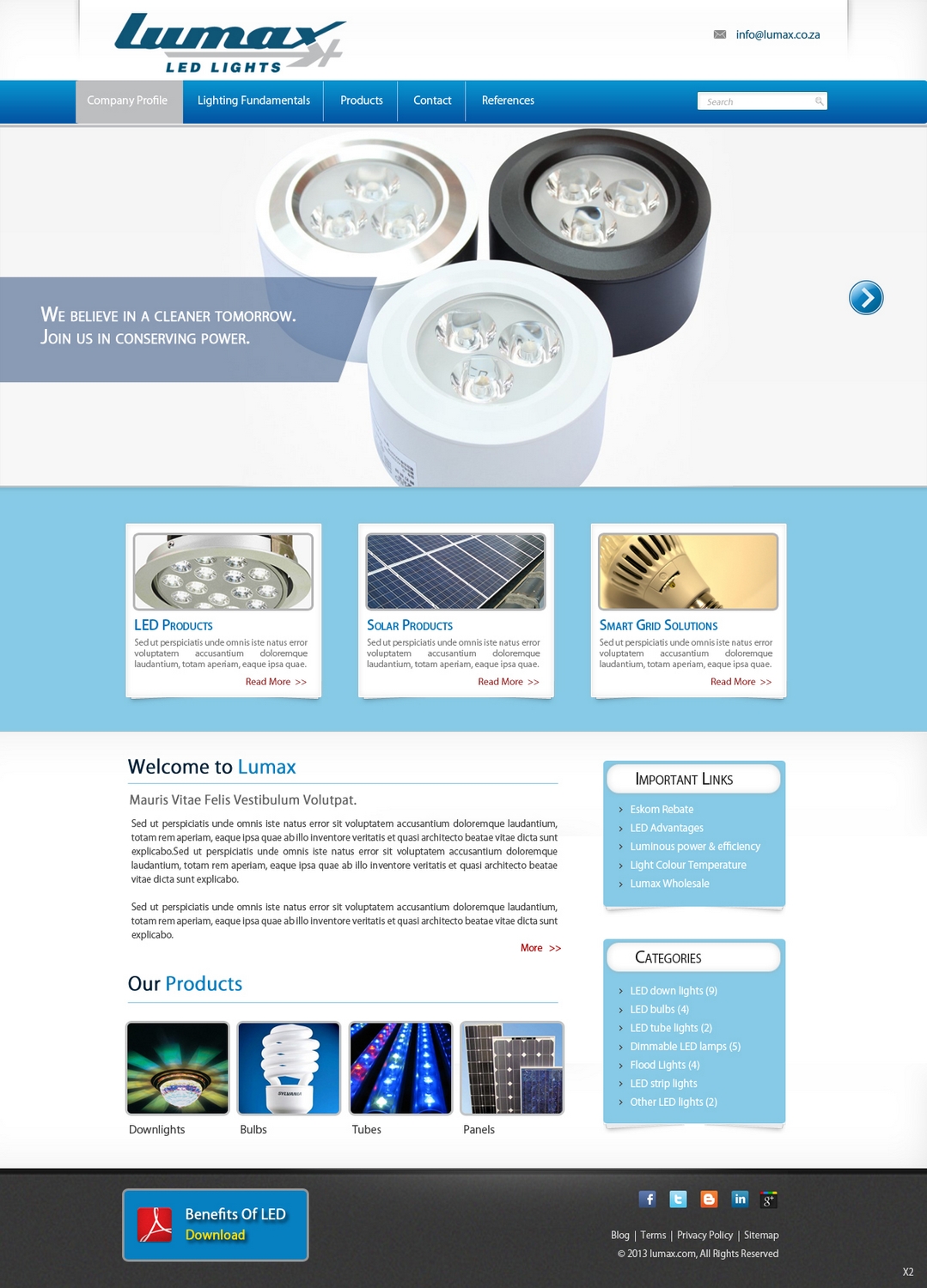 WordPress-Design von pb für Lumax Lighting | Design #2586352