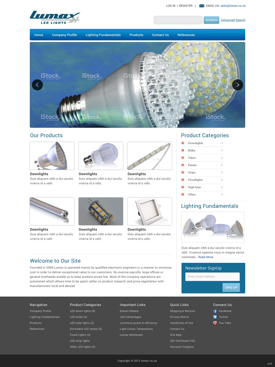 Wordpress Design by pb for Lumax Lighting | Design #2593558