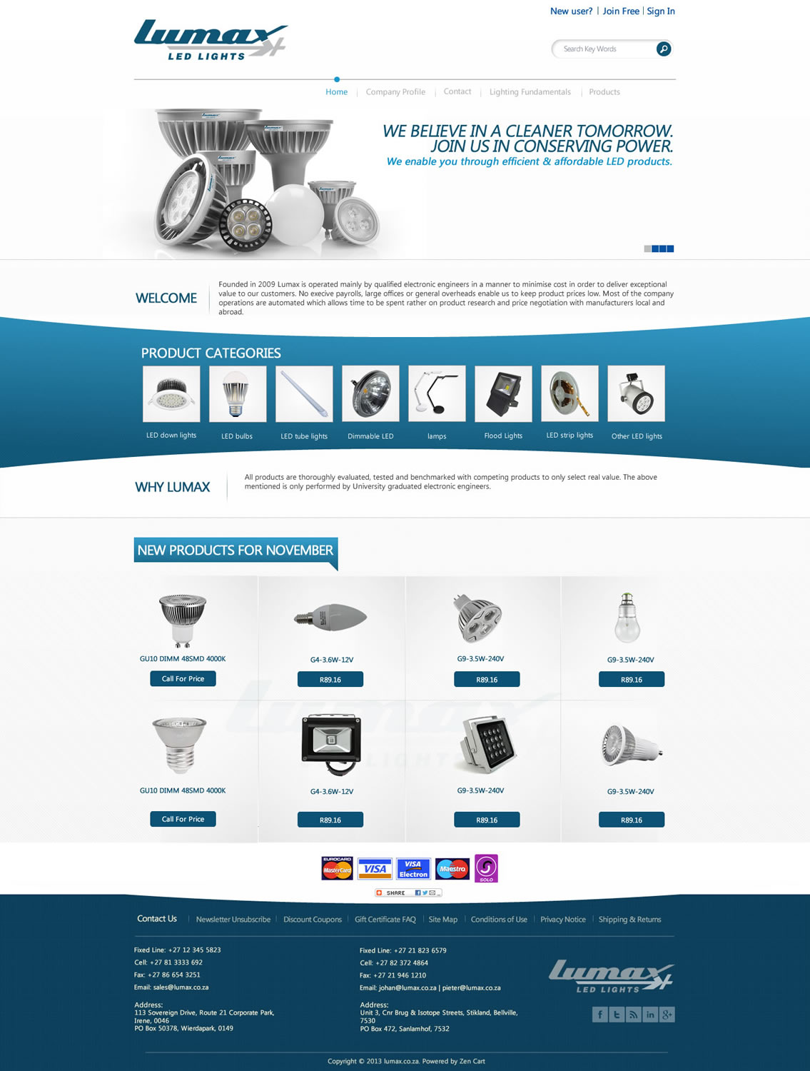 Diseño Wordpress por TechWise para Lumax Lighting | Diseño #2614006