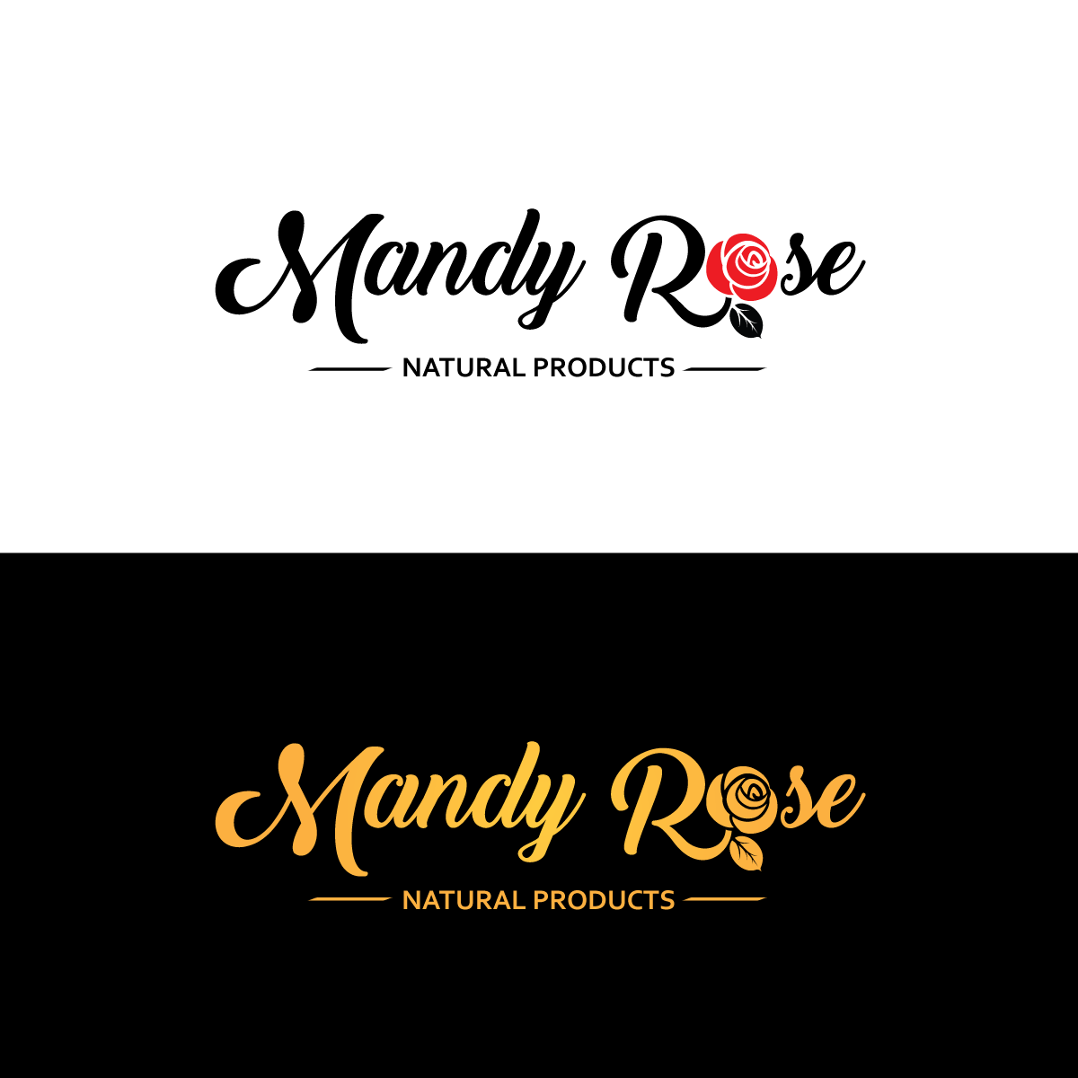 Diseño de Logo por xy para Mandy Rose Natural Products  | Diseño #15404179