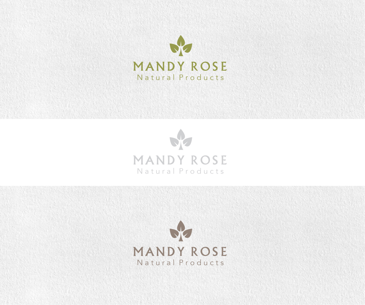 Logo Design by ALCD for Mandy Rose Natural Products  | Design #15300010