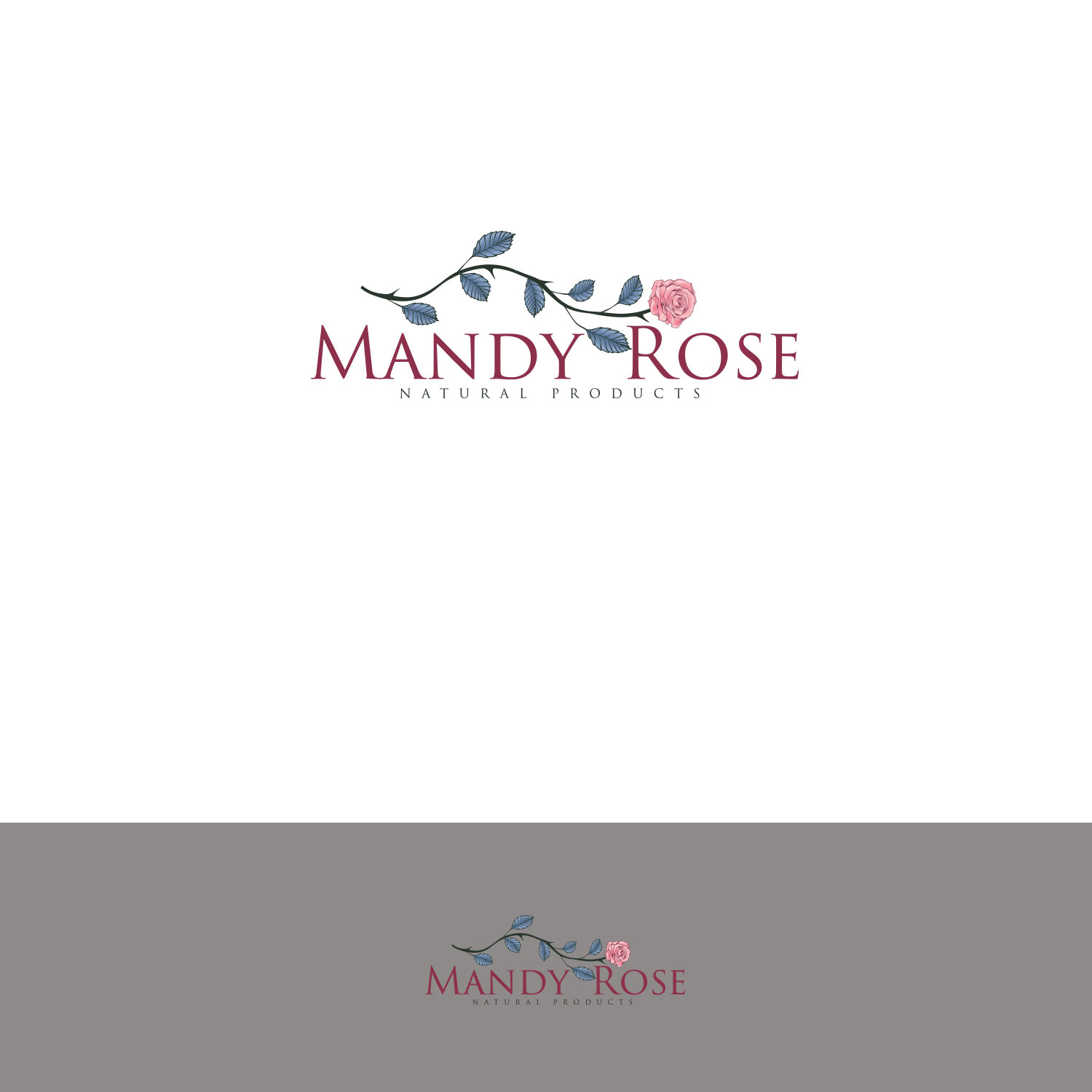 Diseño de Logo por DesignDUO para Mandy Rose Natural Products  | Diseño #15406549