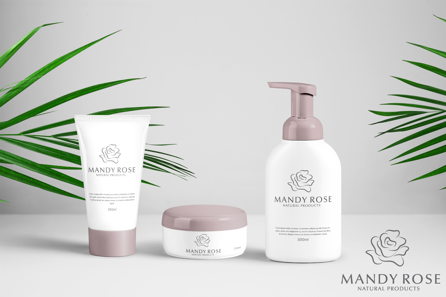 Logo Design by GBDESIGN for Mandy Rose Natural Products  | Design #15390297