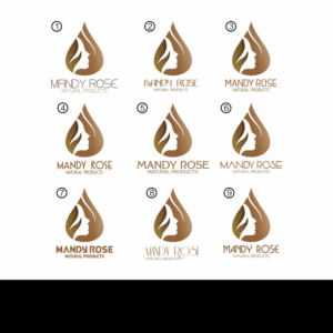 Logo Design by ev. for Mandy Rose Natural Products  | Design: #15374785