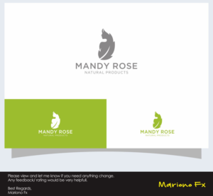 Logo Design by Mariono Fx for Mandy Rose Natural Products  | Design: #15284538