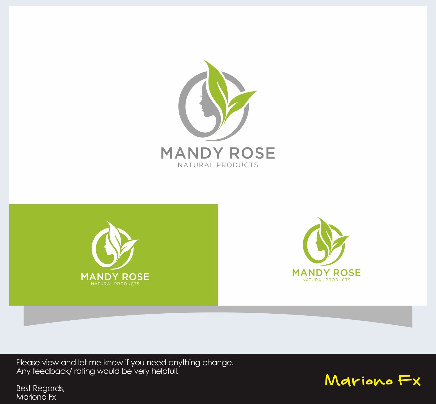 Diseño de Logo por Mariono Fx para Mandy Rose Natural Products  | Diseño #15290252