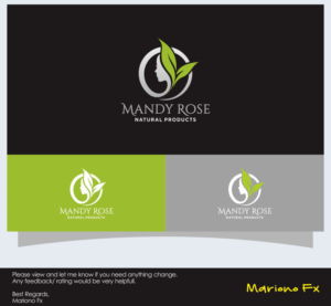Logo Design by Mariono Fx for Mandy Rose Natural Products  | Design: #15295455