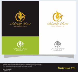 Logo Design by Mariono Fx for Mandy Rose Natural Products  | Design: #15295522