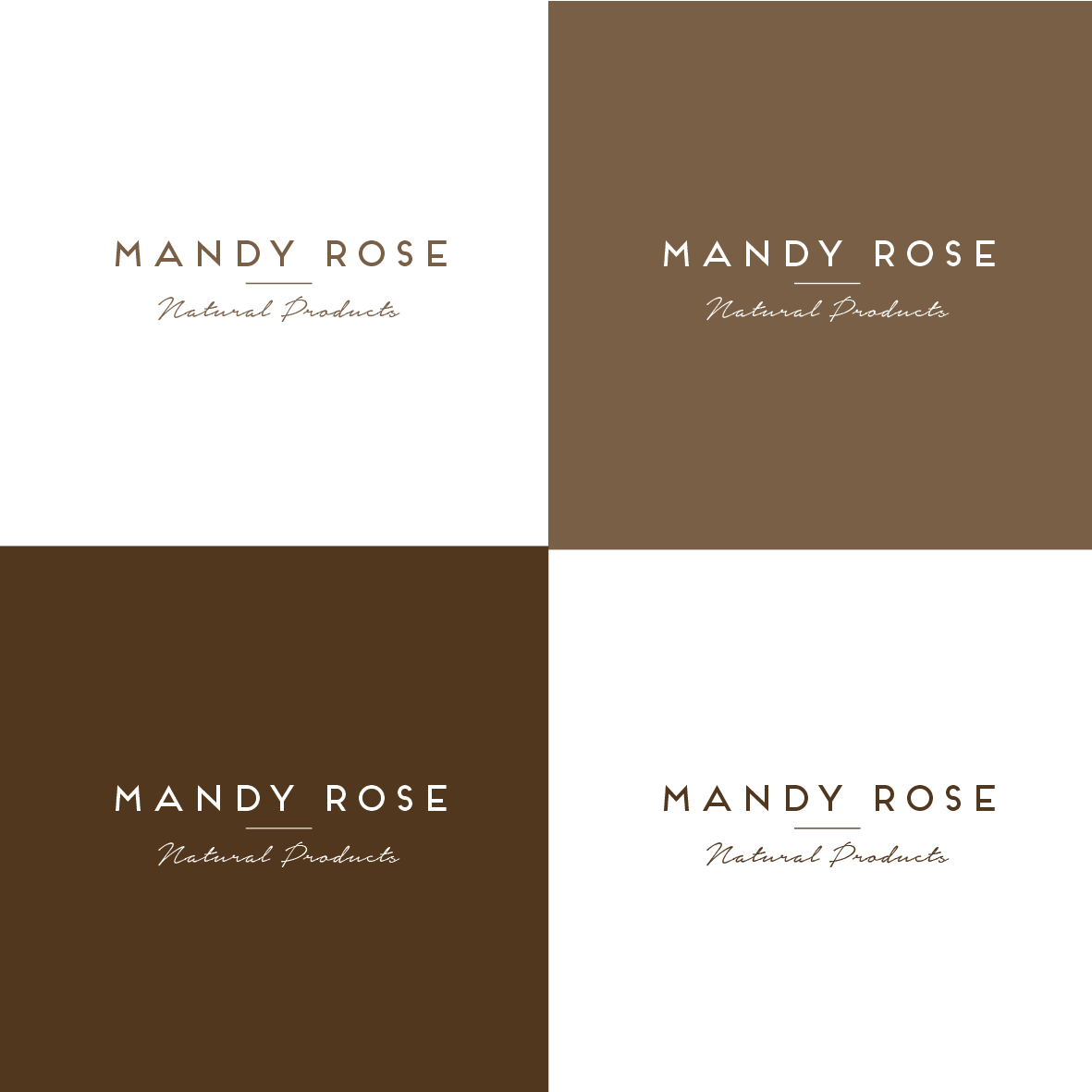 Logo Design by chynthiadewi91 for Mandy Rose Natural Products  | Design #15303100