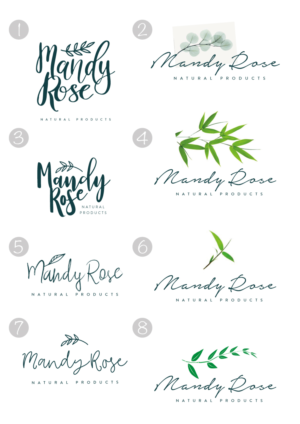 Logo Design by Kolor for Mandy Rose Natural Products  | Design: #15301906