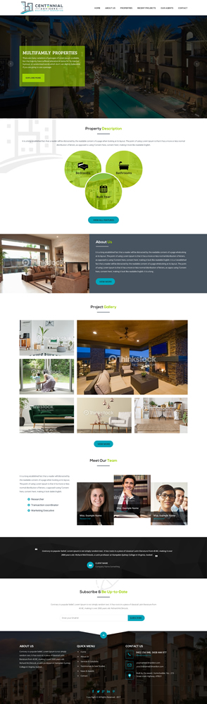 Diseño Wordpress por SONA para Centennial Advisers | Diseño #15524318