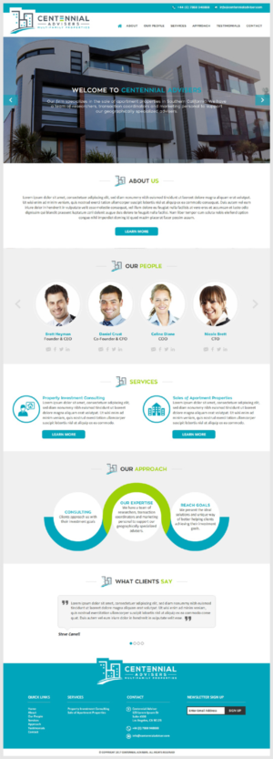 Wordpress Design by -Marc- for Centennial Advisers | Design: #15556523