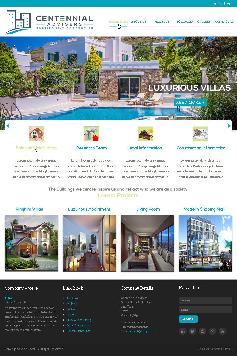 Design Wordpress par Creative Star pour Centennial Advisers | Design #15509282