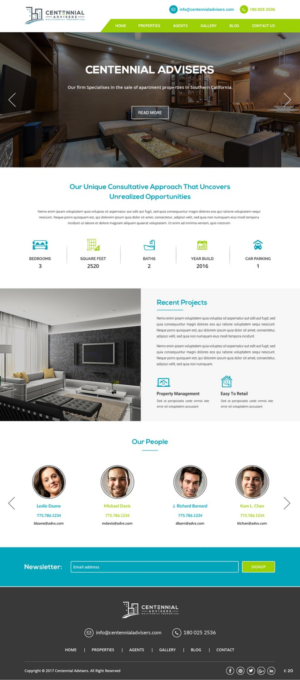 Diseño Wordpress por pb para Centennial Advisers | Diseño: #15391792