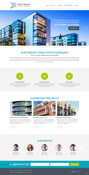 Diseño Wordpress por pb para Centennial Advisers | Diseño: #15391794