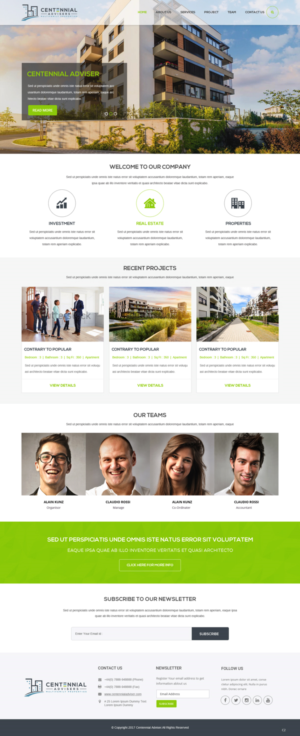 Diseño Wordpress por pb para Centennial Advisers | Diseño: #15391799