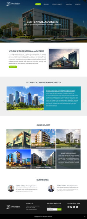 Diseño Wordpress por pb para Centennial Advisers | Diseño: #15391804