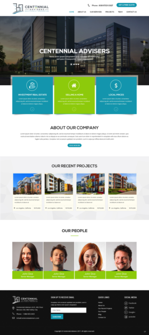 Diseño Wordpress por pb para Centennial Advisers | Diseño: #15391809