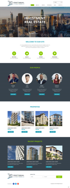 Diseño Wordpress por pb para Centennial Advisers | Diseño: #15391823