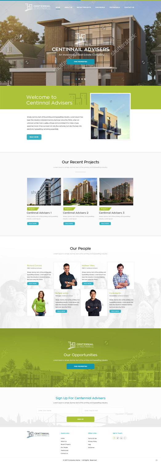 Wordpress Design by pb for Centennial Advisers | Design #15401925