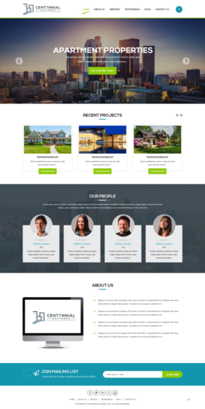 Diseño Wordpress por pb para Centennial Advisers | Diseño: #15401926