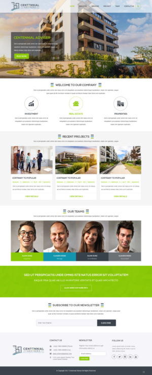 Wordpress Design by pb for Centennial Advisers | Design: #15521705