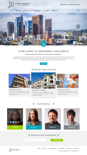 Wordpress Design by pb for Centennial Advisers | Design: #15912352