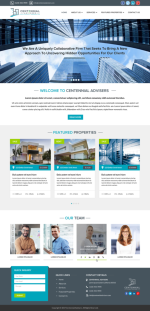 Diseño Wordpress por Sbss para Centennial Advisers | Diseño: #15414368