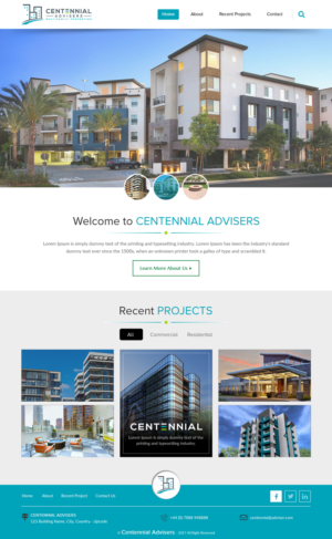 Wordpress Design by rightway for Centennial Advisers | Design: #15416012