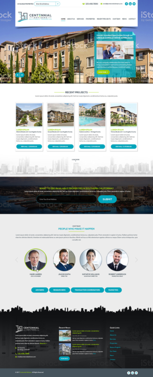 Wordpress Design by AJ3664 for Centennial Advisers | Design: #15495291