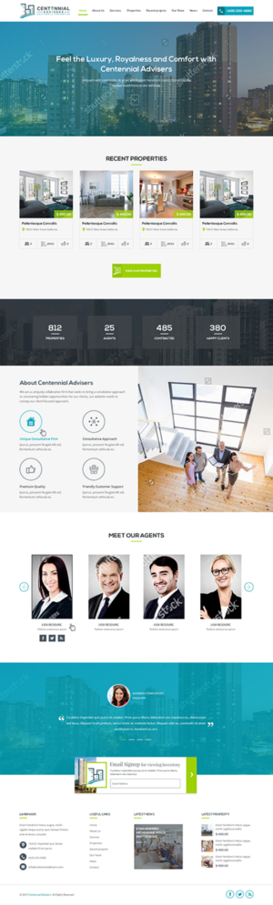 Diseño Wordpress por AJ3664 para Centennial Advisers | Diseño #15495296