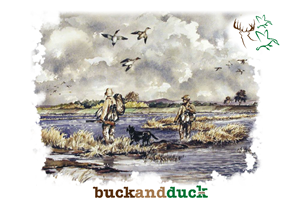 T-shirt Design - Coastal Duck Hunt Scene