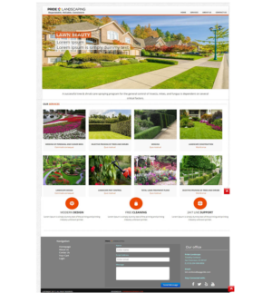 Design de Page d'Accueil par TGDesigns pour Pride Landscaping | Design : #15376954