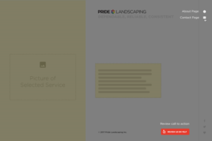 Design de Page d'Accueil par WYSIWYG pour Pride Landscaping | Design : #15300597