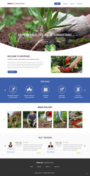 Landing Page Design by pb for Pride Landscaping | Design: #15306168