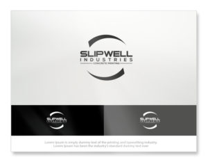 S / Slipwell Industries / Concrete Printing | Logo Design by groomfox