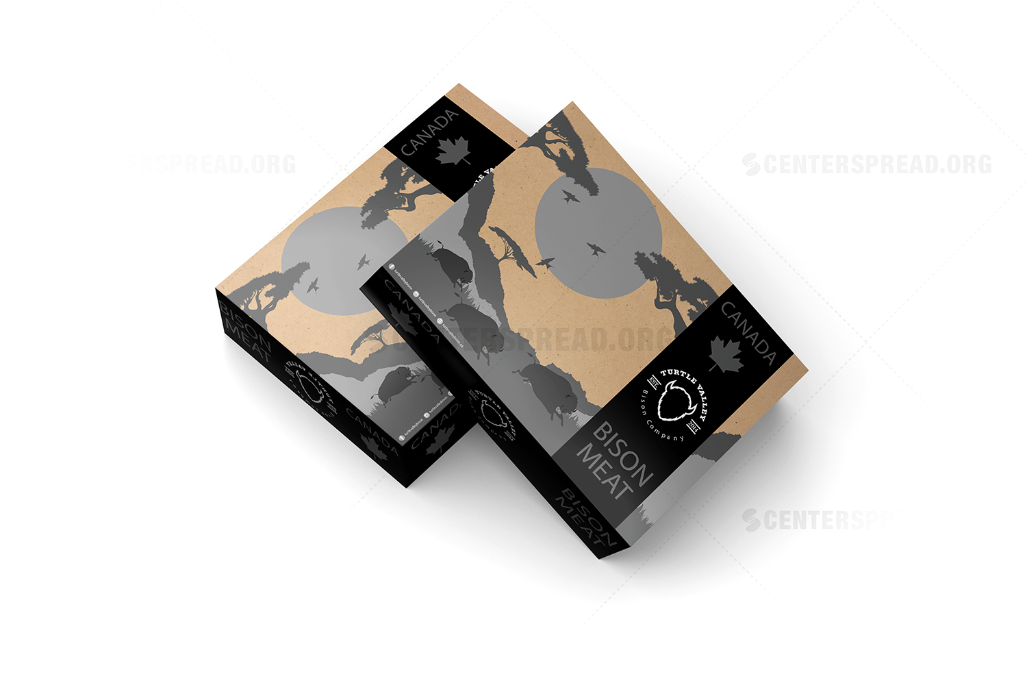 Packaging Design by CENTERSPREAD for Turtle Valley Bison Company | Design #15388715