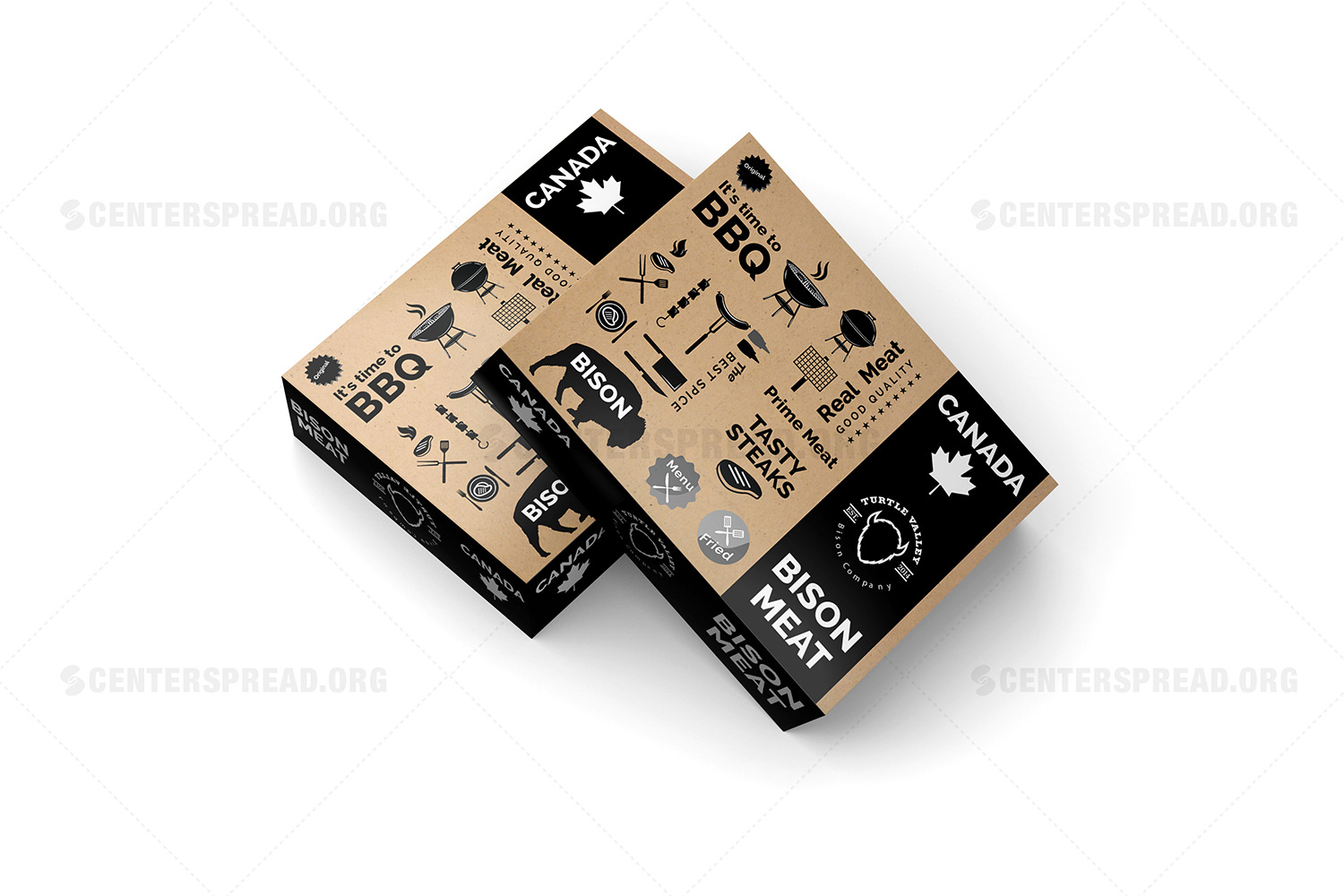 Packaging Design by CENTERSPREAD for Turtle Valley Bison Company | Design #15388717