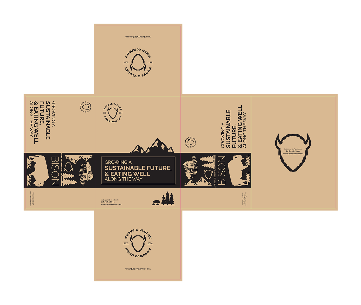 Packaging Design by DesignFive for Turtle Valley Bison Company | Design #15341995